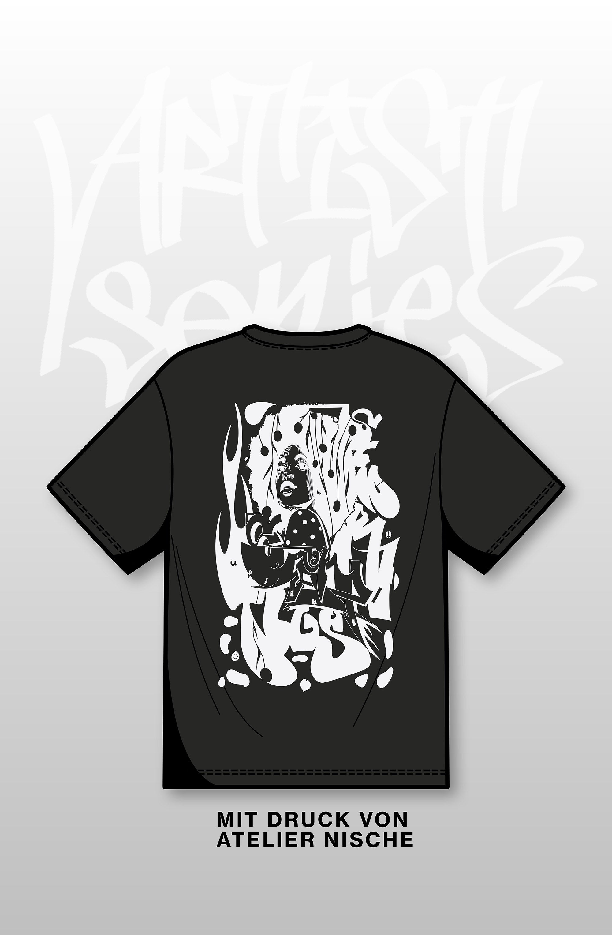 ARTIST SERIES – Upshirt Font Schwarz