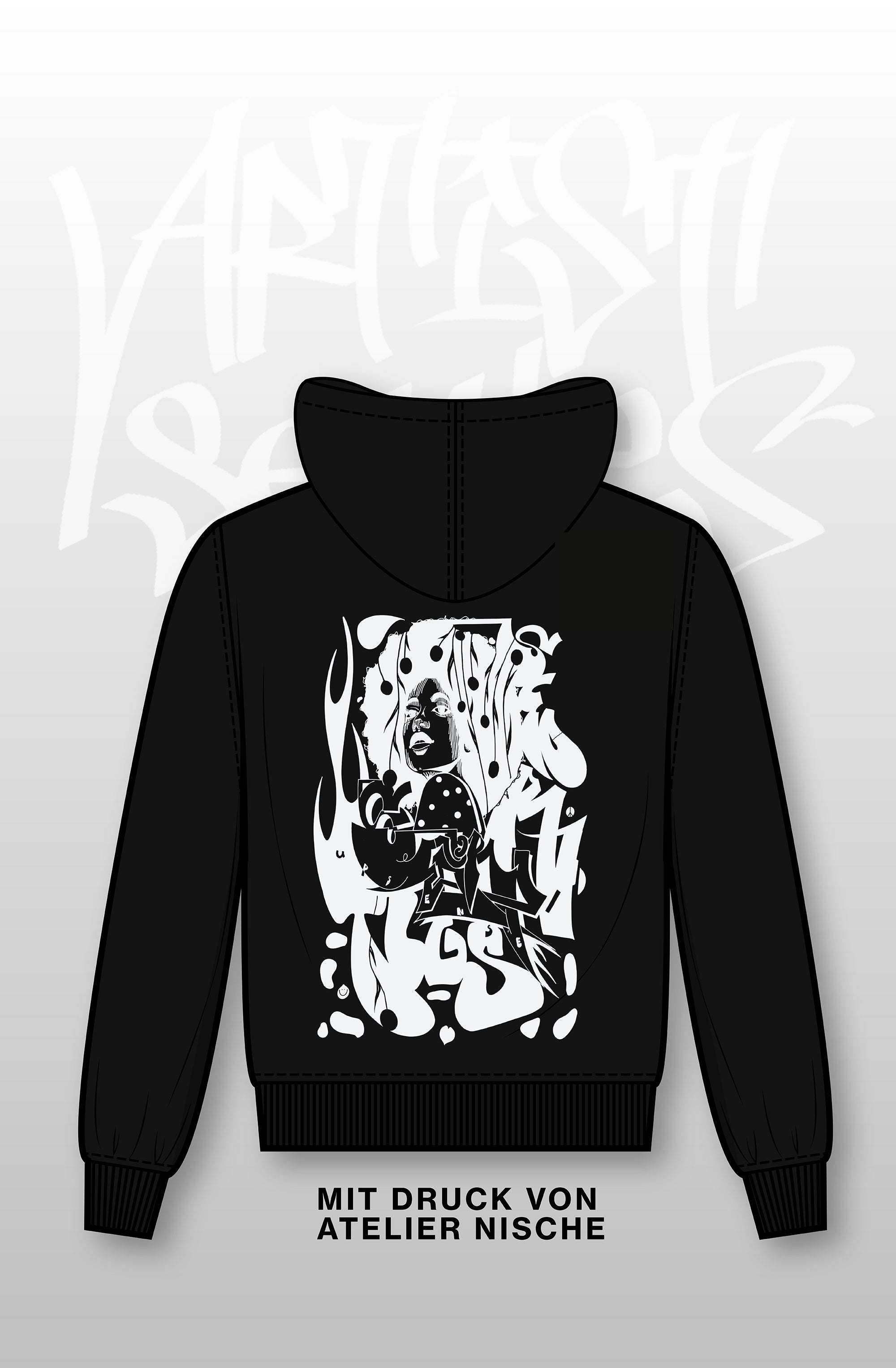 ARTIST SERIES – Uphoodie schwarz