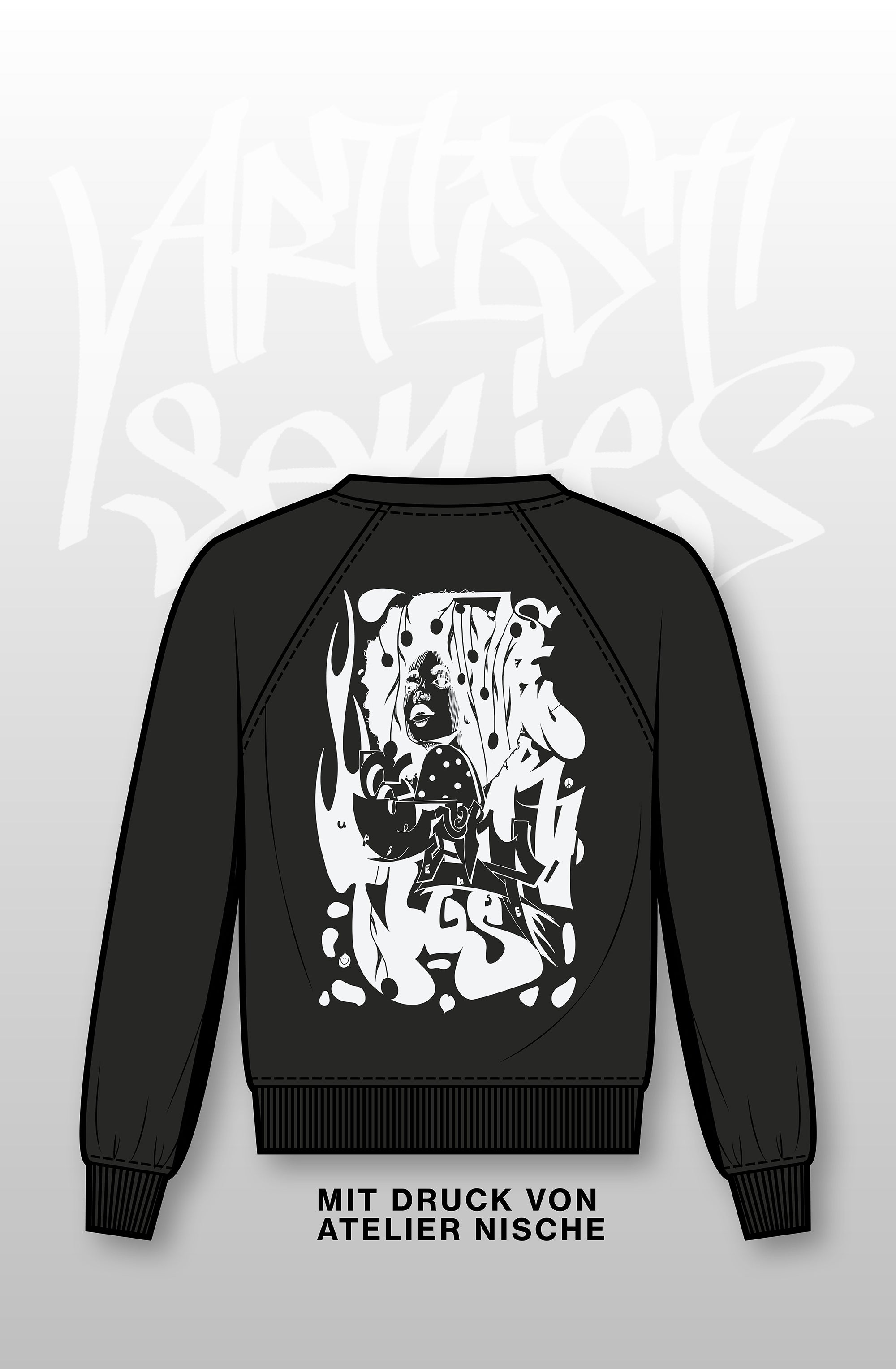 ARTIST SERIES – Upsweater schwarz