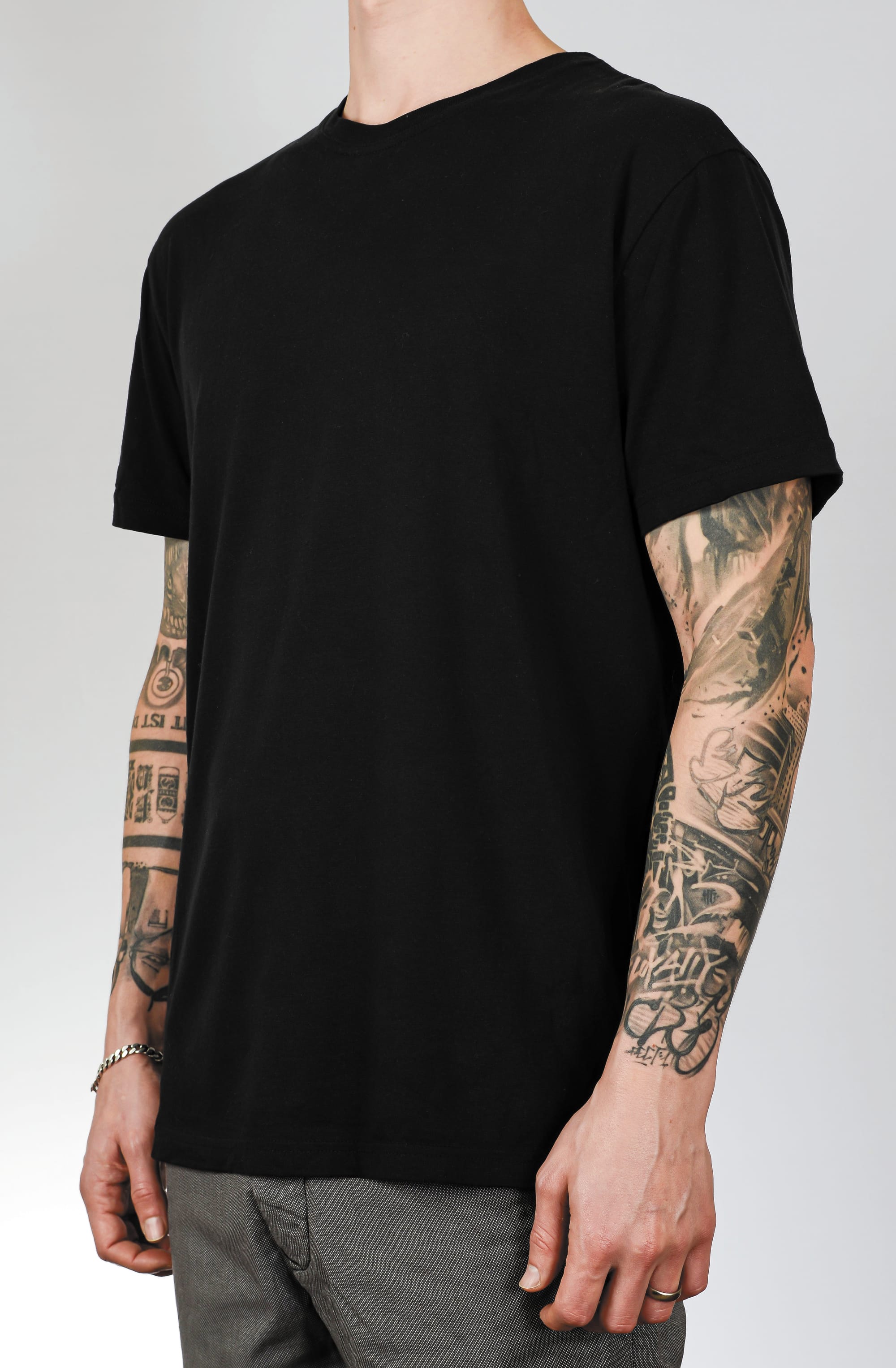 Upshirt Blanko Schwarz