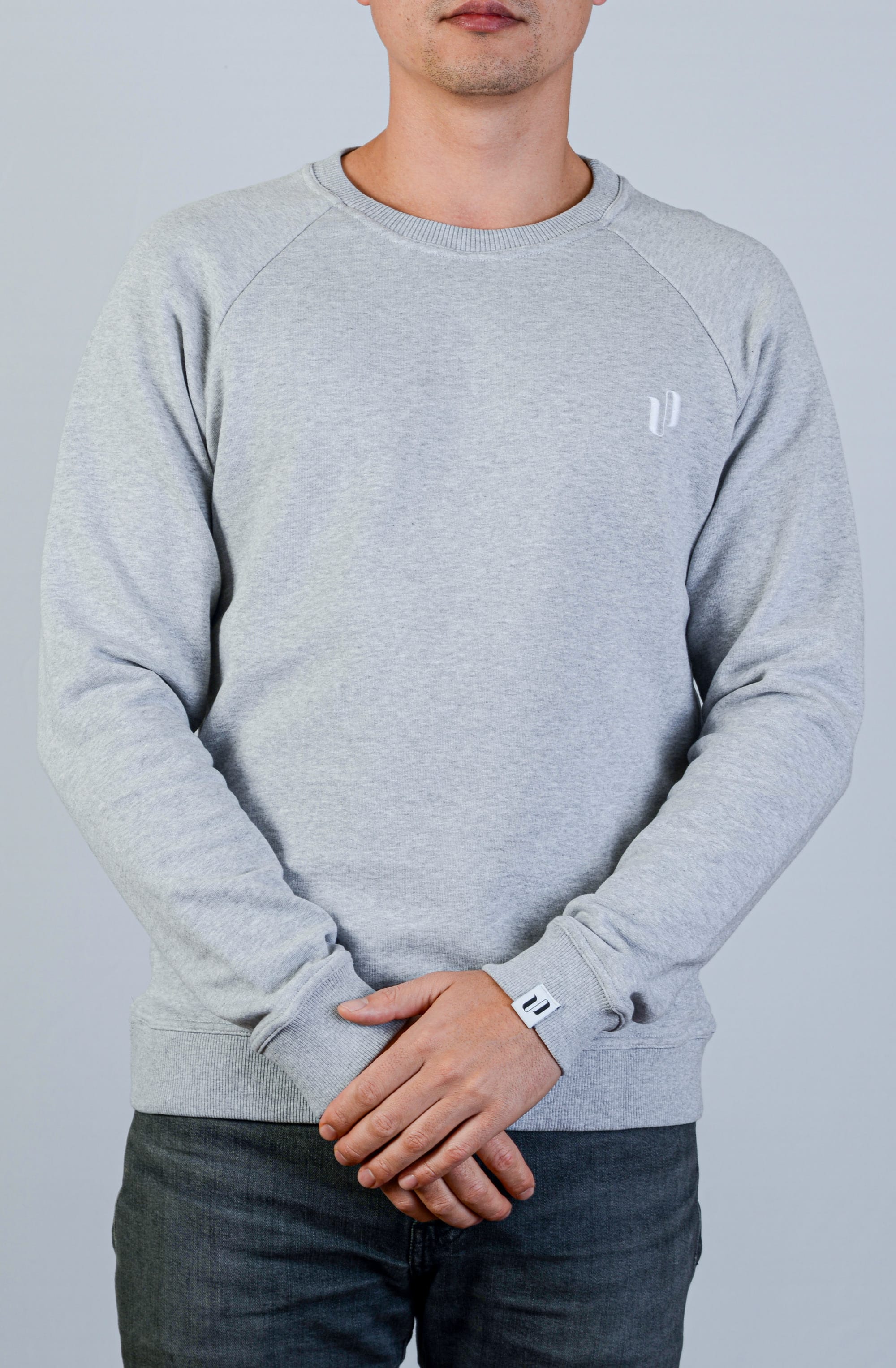 Upsweater grau meliert